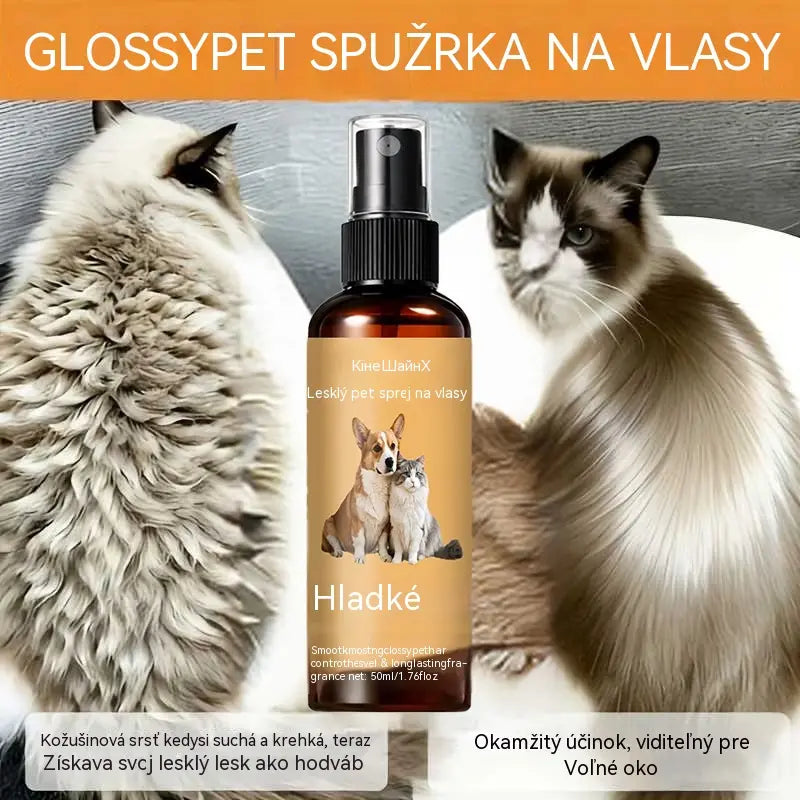 【Kúp 1, získaj 1 zadarmo】🐶🐱Sprej na vyhladenie zvieracích chlpov, nemastný, vytvára lesklú a hladkú srsť.✨