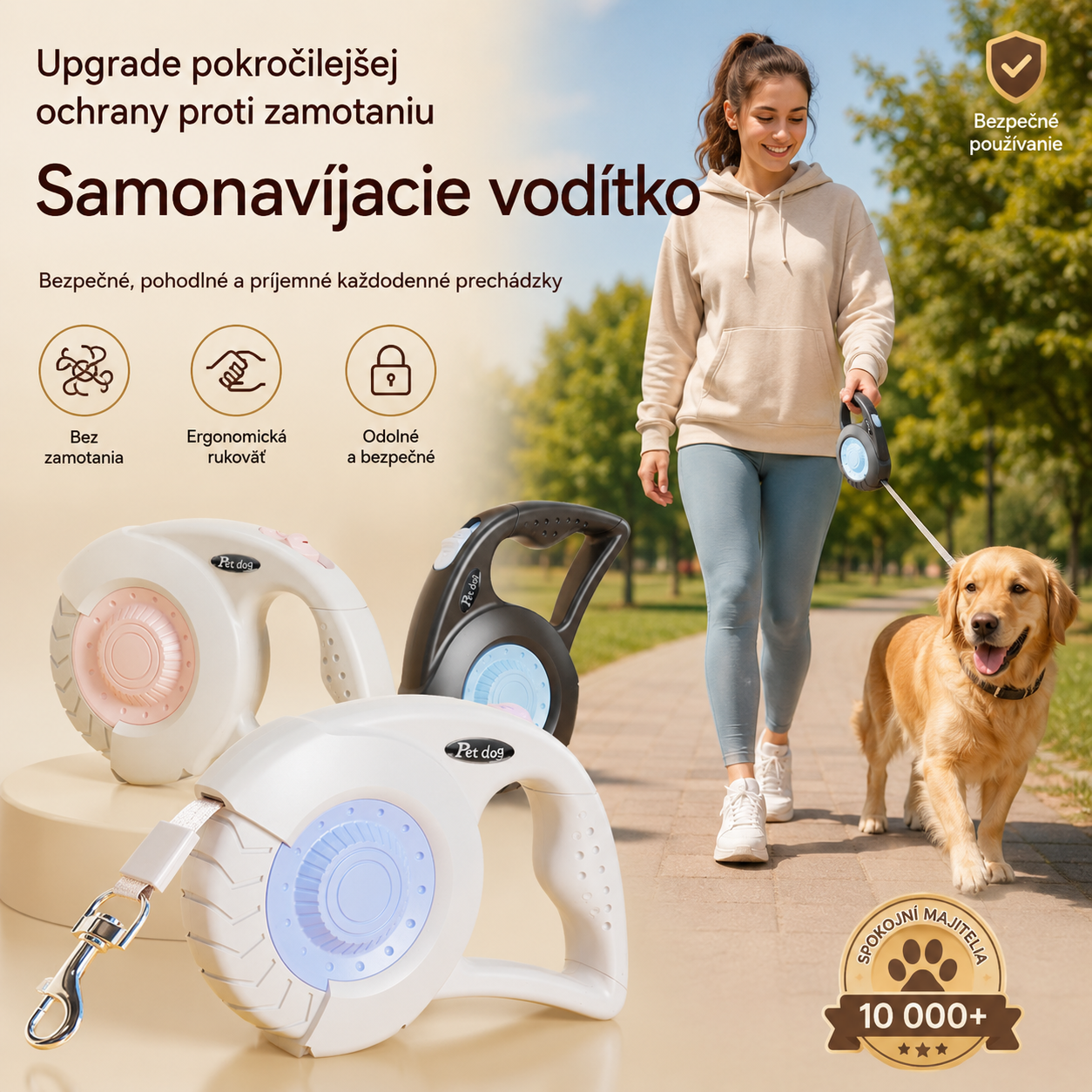 🦮【5M】🎖️🌟Prenosné teleskopické vodítko pre domáce zvieratá