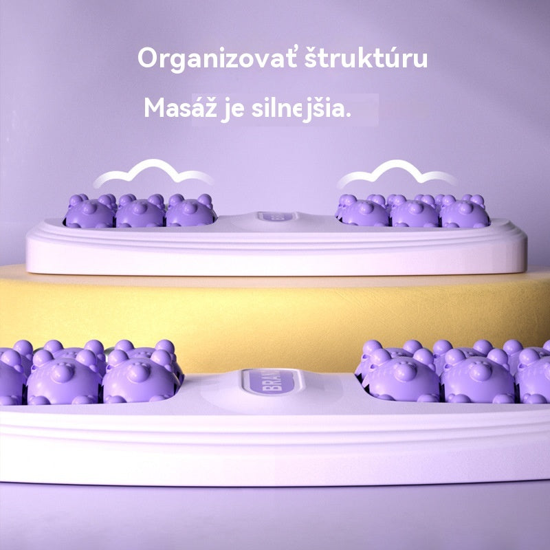 【Kúpte 1 a dostanete 1 zadarmo】🔥Nový produkt💜Prenosný masážny prístroj na nohy s dvoma valčekmi💜