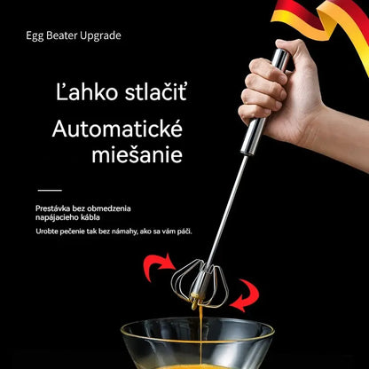 【Balenie 2 kusov】 Poloautomatické šľahače vajec z nehrdzavejúcej ocele