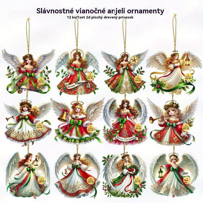 🎄🎁【Kúp 1, získaj 1 zadarmo】👼Vianočná drevená dekorácia Anjel