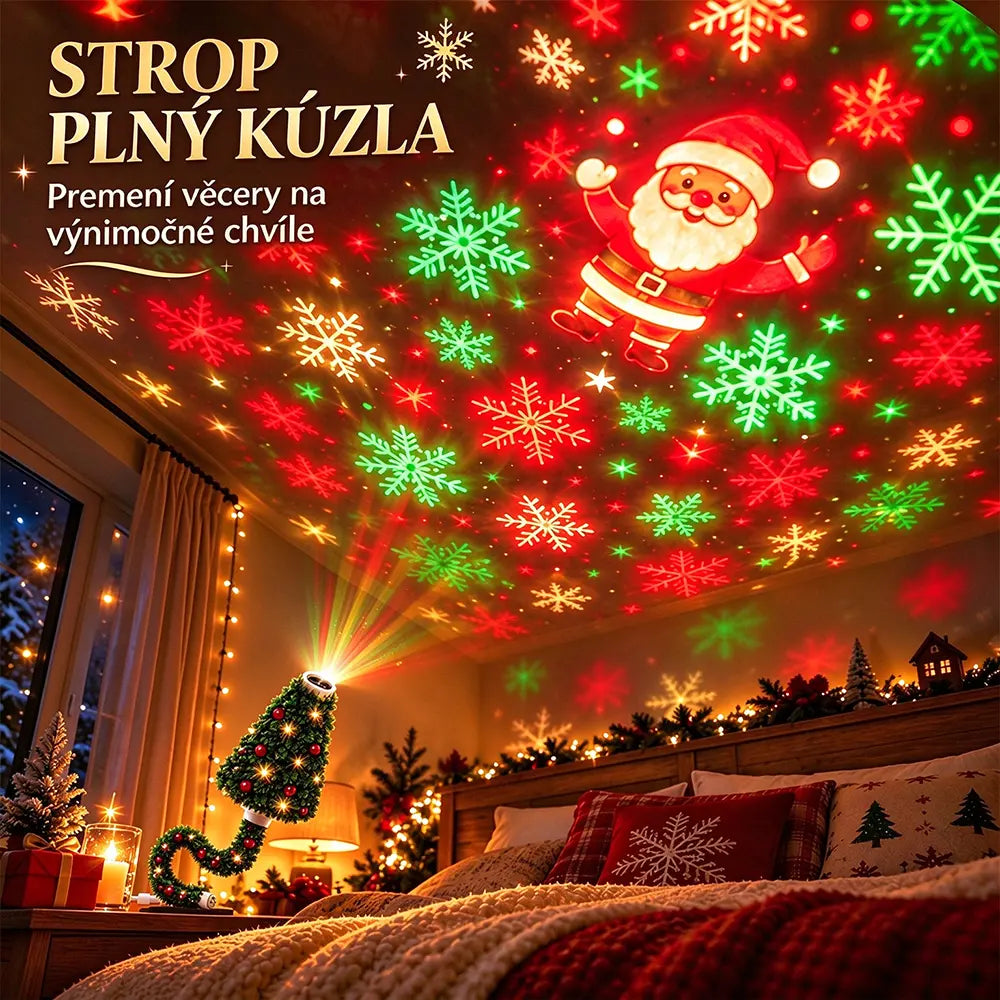 🎄✨Čarovný vianočný stromček – USB projektor