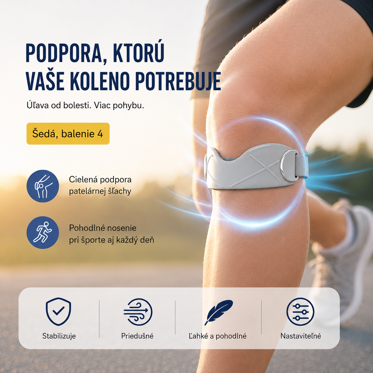 4 páry za pouhých 560 českých korun 🏃‍♀️ Sportovní ortézy na kolena 👉 Vaše kolena potřebují odpočinek. Tyto ortézy na kolena vám poskytnou dostatek času na odpočinek.