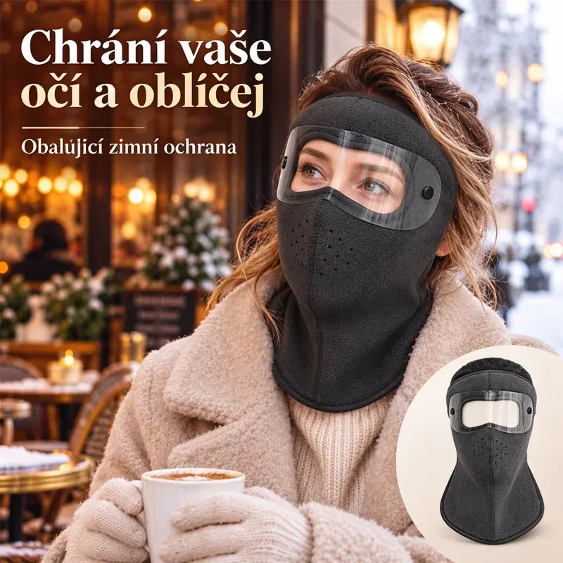 Cyklistická maska na tvár odolná proti vetru a chladu