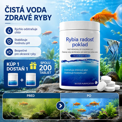 🐟【Kúpte 1 a získajte 1 zadarmo】💧 Šumivé tablety na čistenie akváriovej a jazierkovej vody, okysličovacie tablety do akvária 🔥