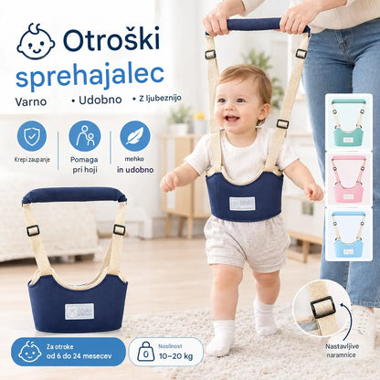 Otroški pohodniški pas 2 v 1 - zračen, ergonomski in z zaščito pred padci 👶🚼