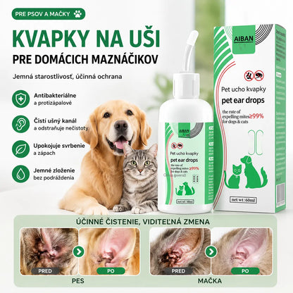 【Kúp 1, získaj 1 zadarmo】🐶🐱 Čistič uší domácich zvierat | Upokojuje svrbenie uší 👂 Vhodné pre mačky a psy