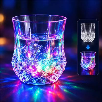 ✨💎Sada krištáľových pohárov s LED svetlom aktivovaným kvapalinou🥂