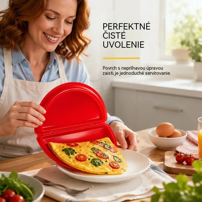 🎁Dva len za 23 €💥🍳 2 v 1 mikrovlnná fritéza na vajíčka a varič vajec