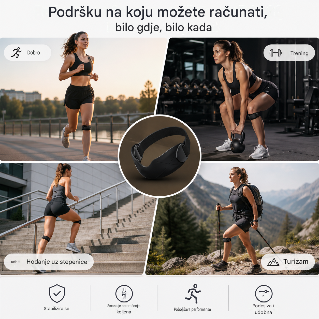 4 para za samo 24 € 🏃‍♀️ Sportske štitnike za koljena 👉 Vašim koljenima je potreban odmor. Ovi štitnici za koljena pružaju vam dovoljno odmora.