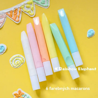 【1 sada 6 kusov】🎁3D tlačiarenské pero pre deti: Kreslenie bublín z popcornu (DIY)