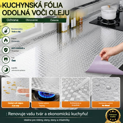 Samolepky do kuchyne: nálepky na stenu odolné voči oleju, vode, ohňovzdorné a vysokým teplotám.