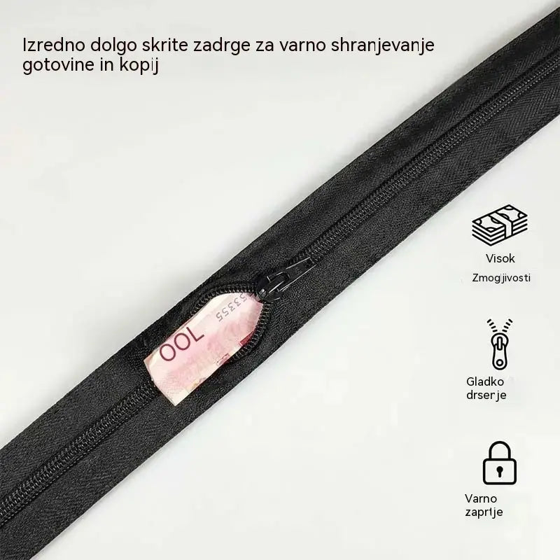 🔥【Kupite 1, dobite 1 gratis】🔥【Dolžina: 130 cm】Taktični potovalni pas s skritim žepom za denar