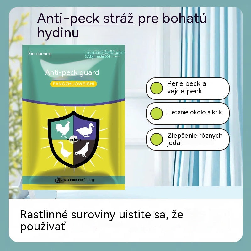 🐔【Kúpte 1, dostanete 1 zadarmo】🐓Veterinárny doplnok stopových prvkov proti klovaniu, vhodný pre sliepky, kačice, husi a tie, 🐣ktoré klujú pri vetracom otvore, perie alebo vajciach.