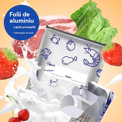 Kokku 120 antibakteriaalset alumiiniumfooliumkotti, mida on äärmiselt lihtne kasutada ja mis aitavad säilitada värskust.