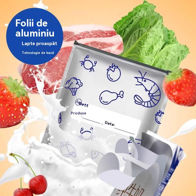 Kokku 120 antibakteriaalset alumiiniumfooliumkotti, mida on äärmiselt lihtne kasutada ja mis aitavad säilitada värskust.