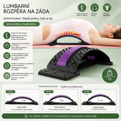 💥Magnetoterapia tri v jednom, akupresúrna a trakčná magnetoterapia, akupunktúra a masáž, tlakomer bedrovej chrbtice