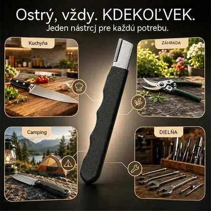 🏆Kúpte 2, dostanete 2 zadarmo! 4 kusy za 20 eur🔪 Prenosný brúsny strojček na nože a nožnice – Obnoví ostrosť len za pár sekúnd ✨