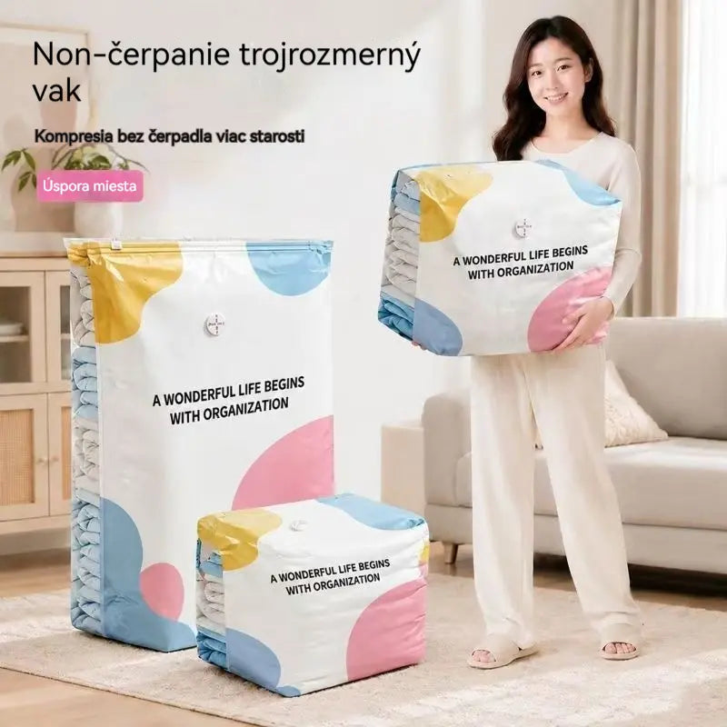 🧳✨ Balenie 5 kusov 💯 kompresné vaky na oblečenie, vákuové úložné vrecká, úspora 80 % miesta