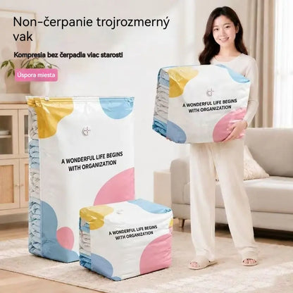 🧳✨ Balenie 5 kusov 💯 kompresné vaky na oblečenie, vákuové úložné vrecká, úspora 80 % miesta