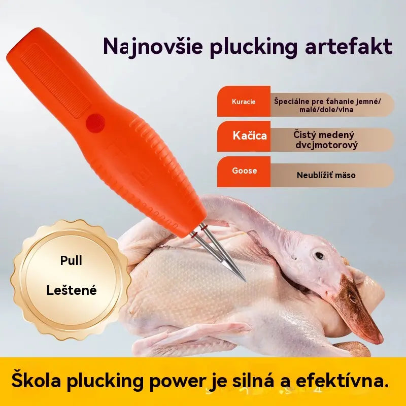 🦆🐓🐖Prenosný a nabíjateľný elektrický odstraňovač chlpov na hydinu