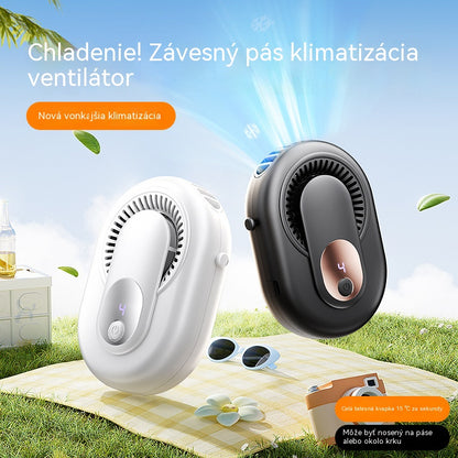 🌞⛱️Prenosný digitálny ventilátor do exteriéru odolný proti potu, prachu a pádom