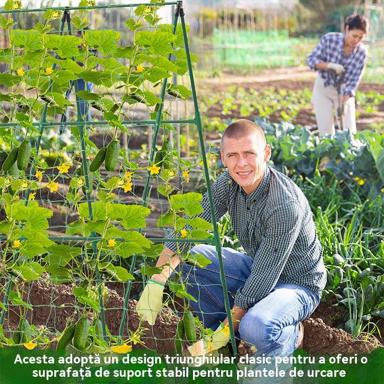 🌱🌱🌱 Sada podpier rastlín z ocele s PVC povrchovou úpravou: 10 rúrok + 5 spojok