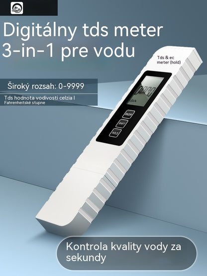 💧Kúpte 1, získajte 1 zadarmo🔍 Digitálny vodomer TDS 3 v 1 – Skontrolujte kvalitu vody za pár sekúnd ✨