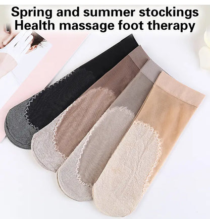 🔥🧦20 párov za 20€🔥Krátke ponožky s bavlnenou podrážkou s volánikmi, protišmykový štýl