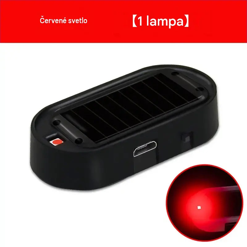 📢🚗 2 kusy 20 eur ⏰ Solárna LED lampa proti krádeži s blikajúcim svetlom