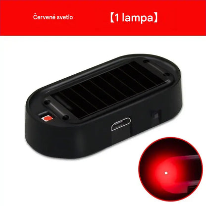 📢🚗 2 kusy 20 eur ⏰ Solárna LED lampa proti krádeži s blikajúcim svetlom