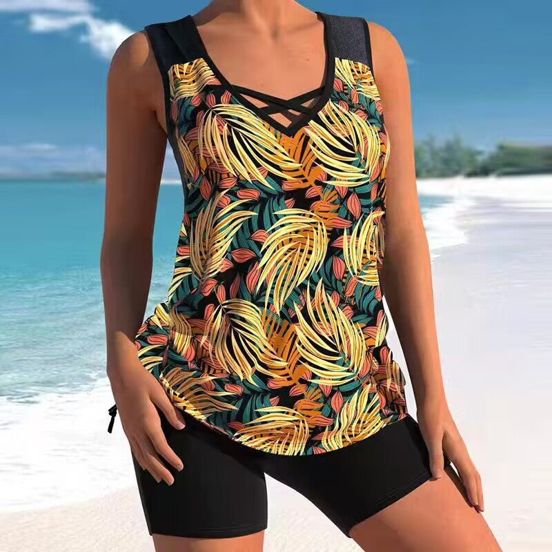 🩱【S-5XL】Dvojdielne plavky s etnickou potlačou 🌊