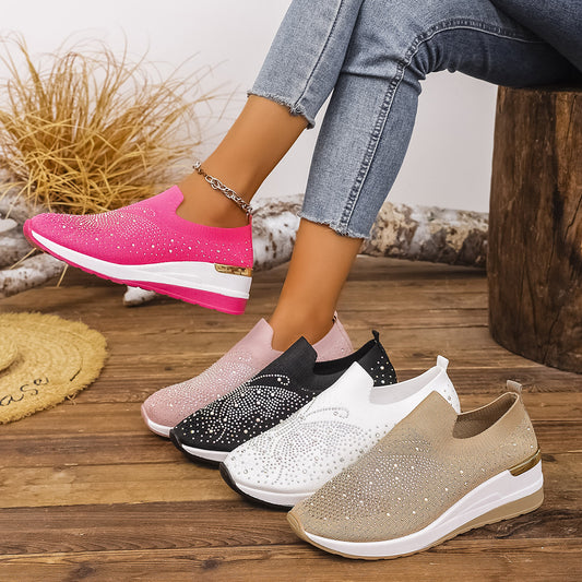 👟Dámske tenisky s motýľmi a kamienkami - trblietajú sa s každým krokom ✨