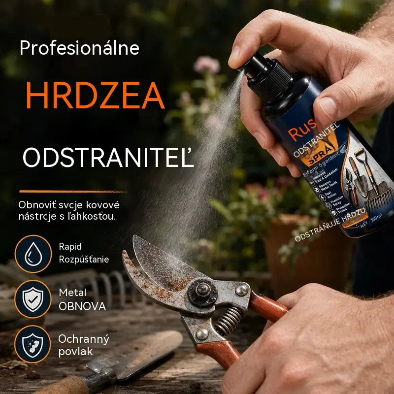 🔥Výpredaj 50% ZĽAVA🔥 Sprej na odstraňovanie hrdze z kovu – Pomáha rozpúšťať hrdzu, 100 ml, na železo a oceľ 🔧