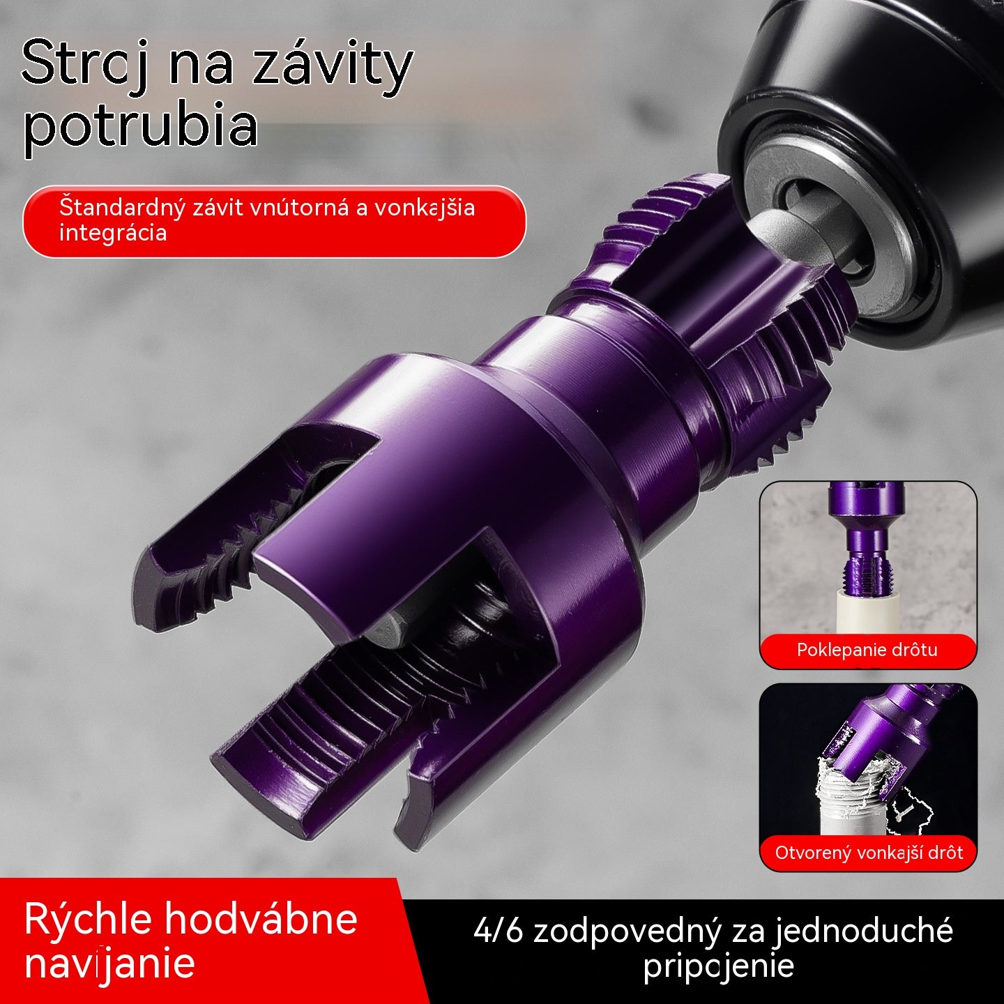 🧰⚙️【18.7mm/24mm】Nástroj na odvíjanie vnútorných a vonkajších závitov na vodovodných rúrkach