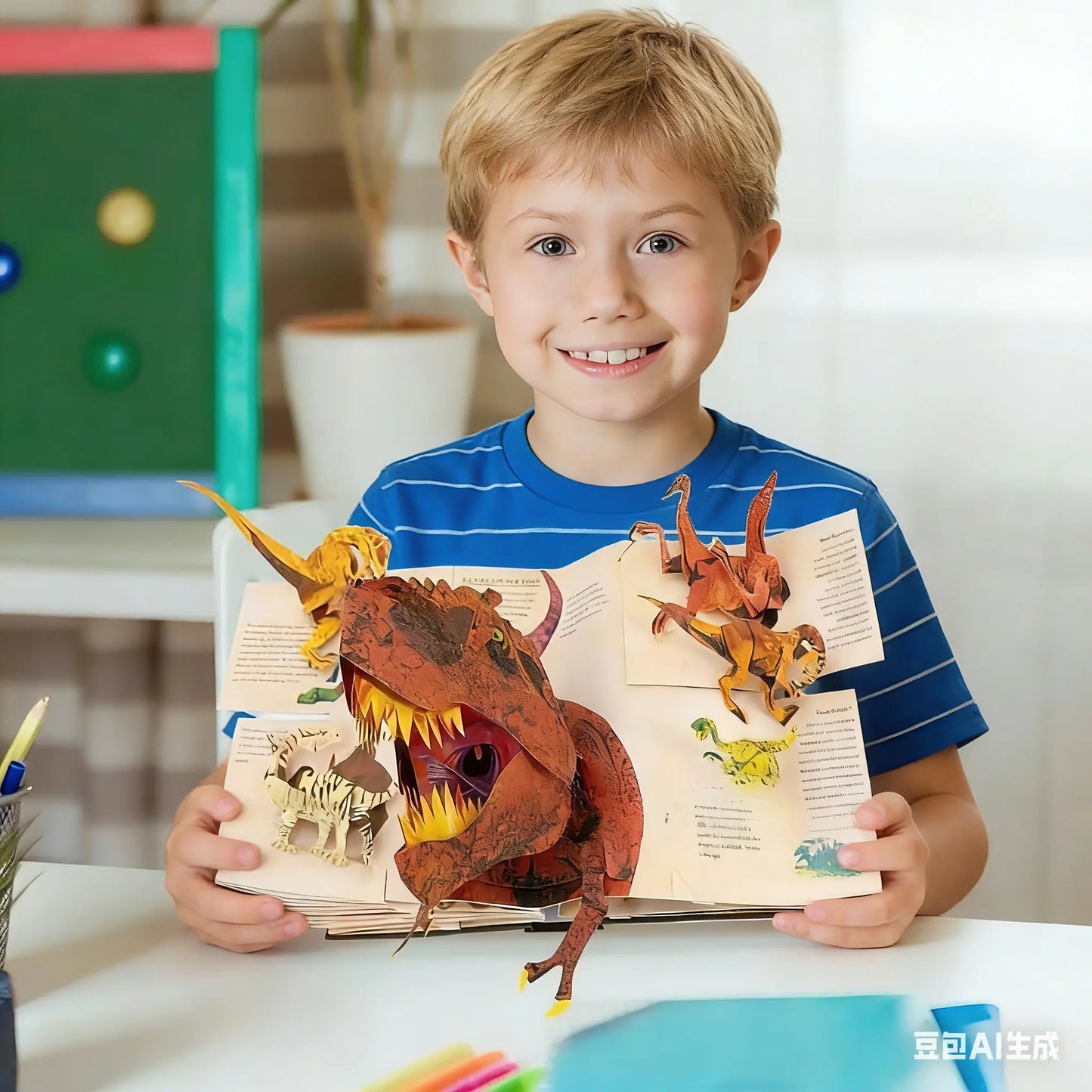 📕✨3DEnclopediaPrehistorickéDinosauryVyskakovacie knihy Encyklopédia dinosaurov