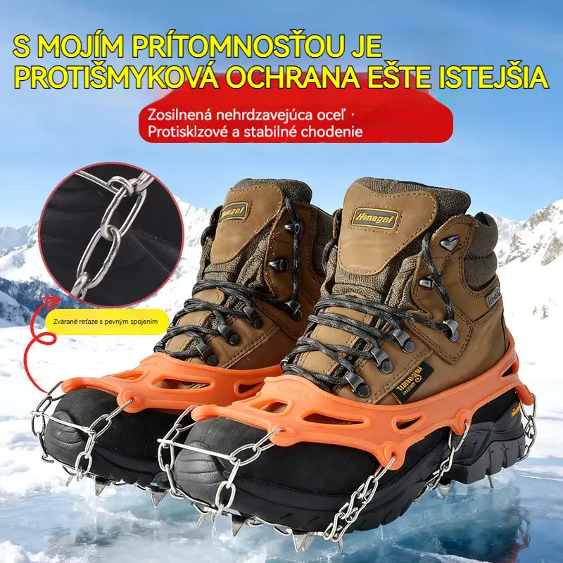 📢📢1 pár za 23 € ⏰ Protišmykové mačky do turistických topánok a obuvi