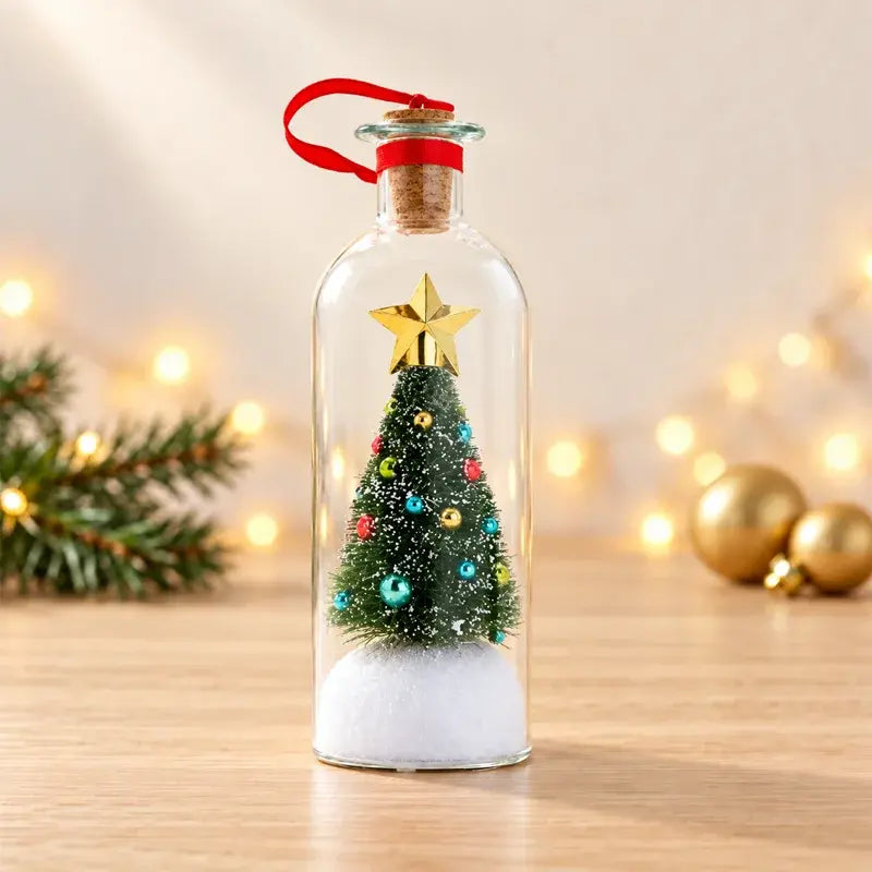 🎄Nahrateľný/prehrávateľný odkaz vo fľaši, vzácny suvenír, jedinečná bytová dekorácia.