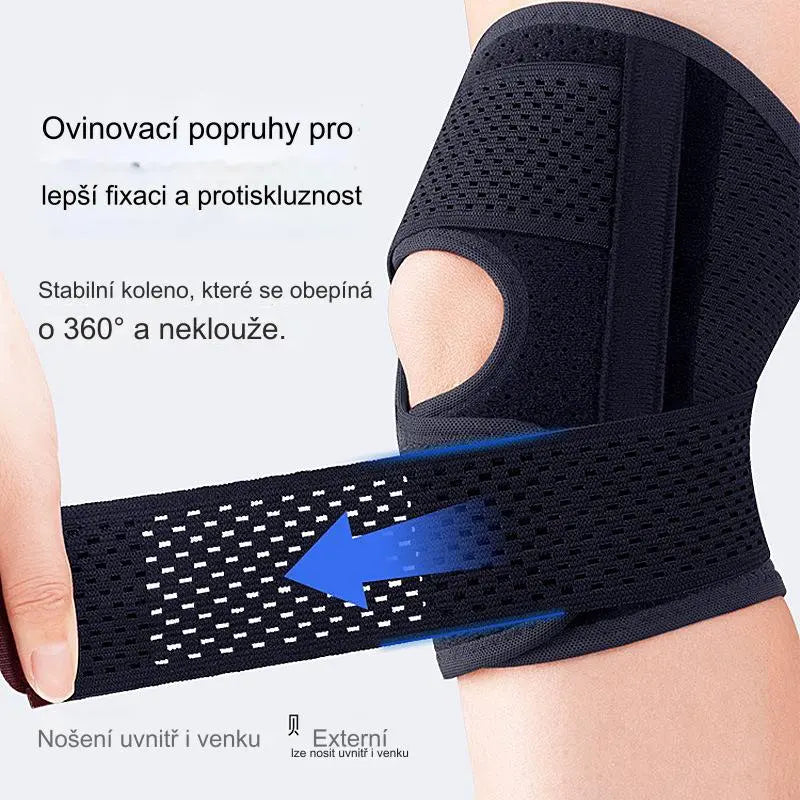 🦵🔥Dvojité pružinové chrániče kolen, vhodné pro běh, cyklistiku, hraní míče a jiné sporty