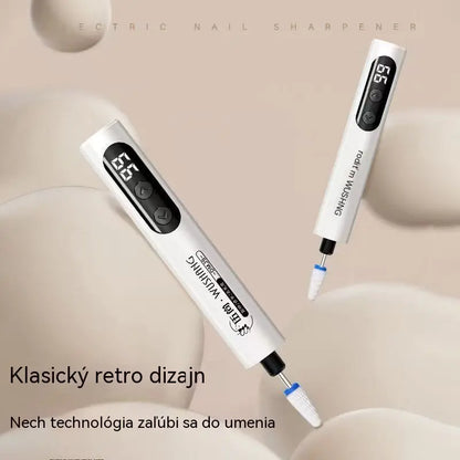 💅Elektrický pilník na nechty 2 v 1 s LCD obrazovkou (vrátane 4 leštiacich hlavíc)