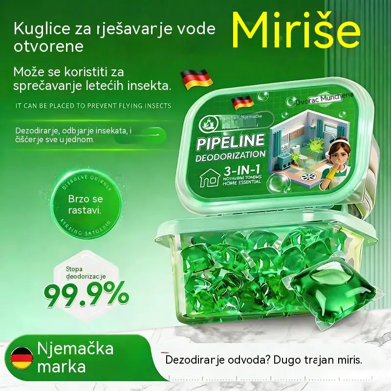 Dvije kutije (100 kapsula) za samo 24 eura — 🔥🎉 Bio-enzimske kapsule za uklanjanje mirisa kanalizacije.
