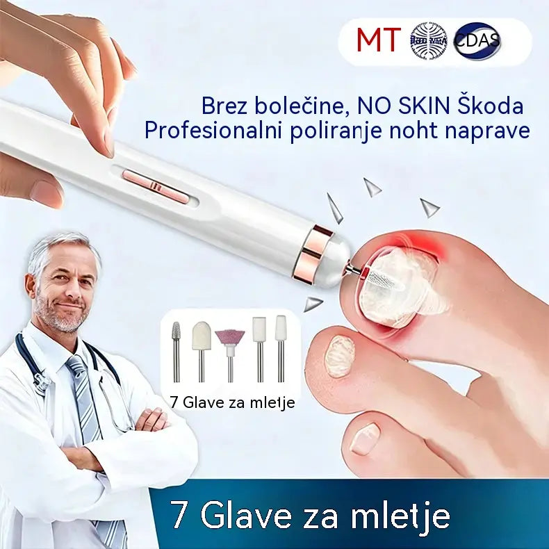 🦶🦶 Električna pilica za nohte za glivice na nohtih na nogah, majhna električna pilica za nohte.