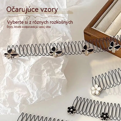 【10-dielna sada】🔥50% ZĽAVA🔥 Neviditeľná čelenka na rozpustené vlasy – špirálové zapínanie, žiadne šmuhy, žiadne zamotanie 💇