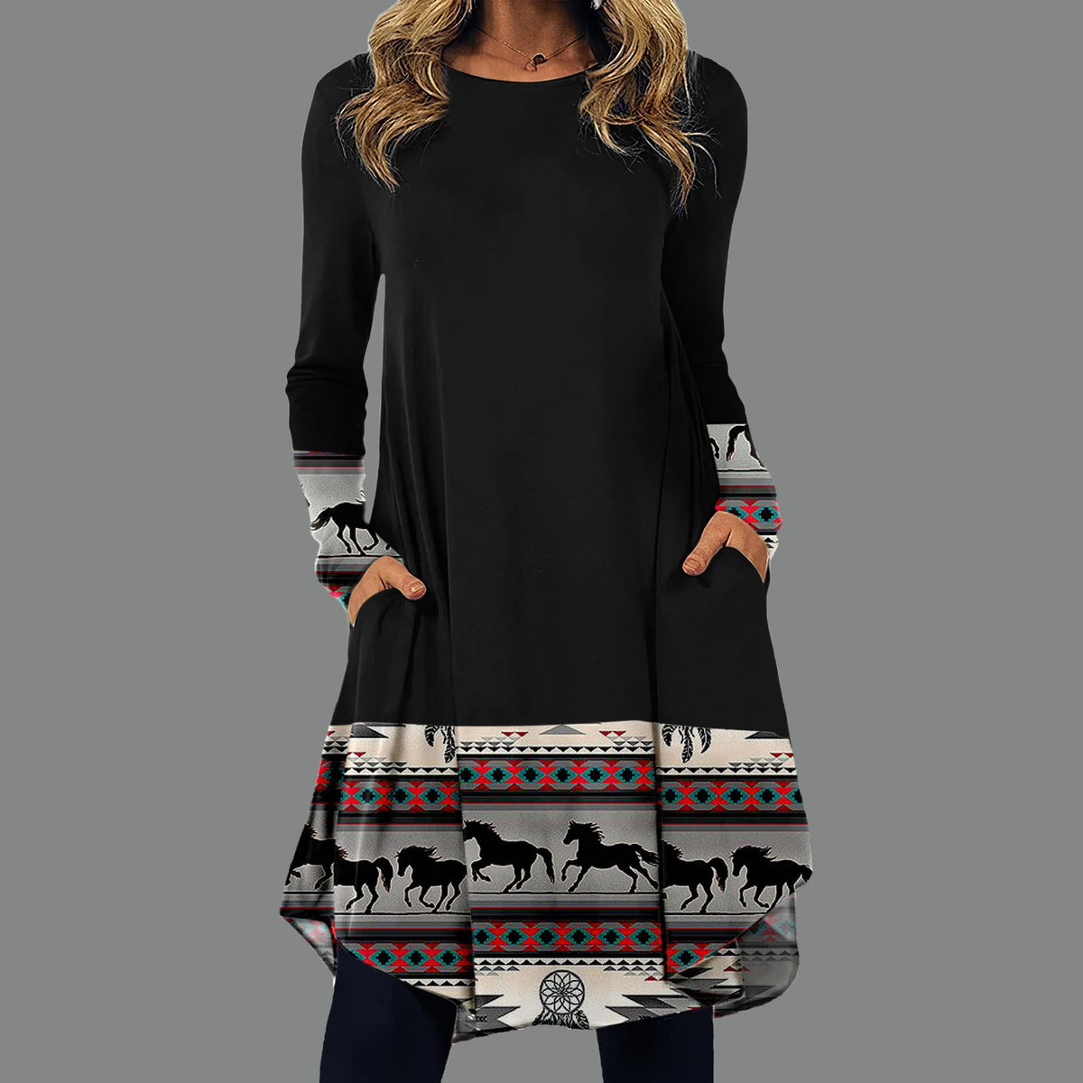 👗🍁【S-5XL】Dámske etnické módne ležérne šaty