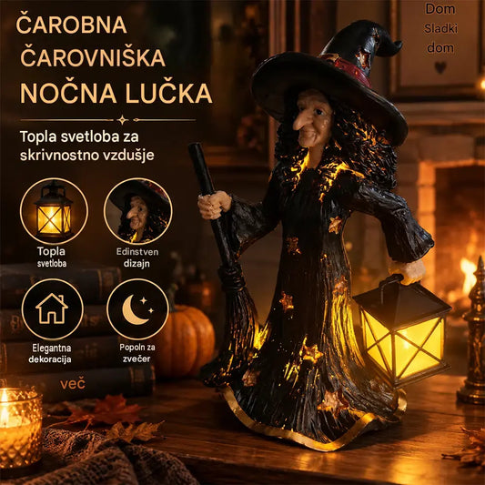 🧙✨Okrasna nočna lučka »Zvezdnata čarovnica«